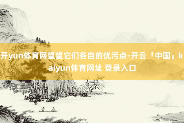 开yun体育网望望它们各自的优污点-开云「中国」kaiyun体育网址 登录入口