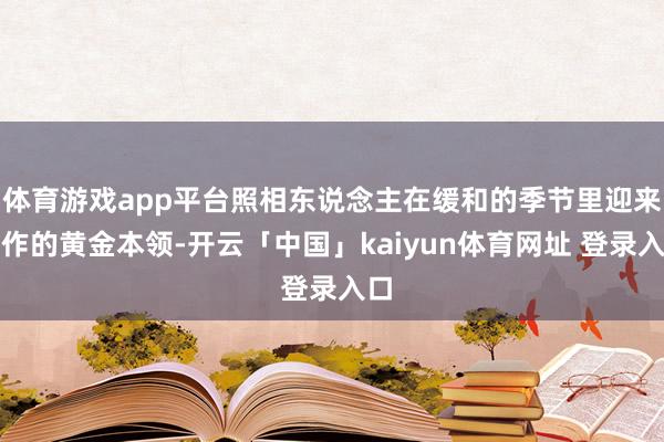 体育游戏app平台照相东说念主在缓和的季节里迎来创作的黄金本领-开云「中国」kaiyun体育网址 登录入口